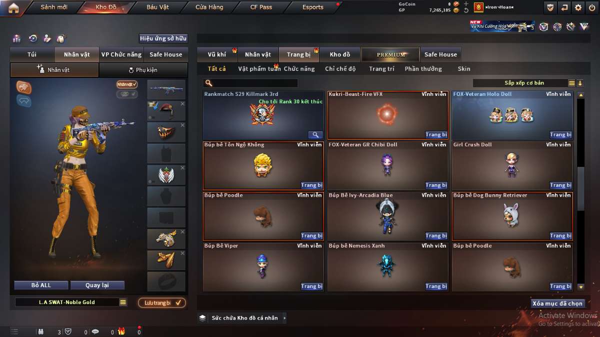 shop acc cf uy tin gia re